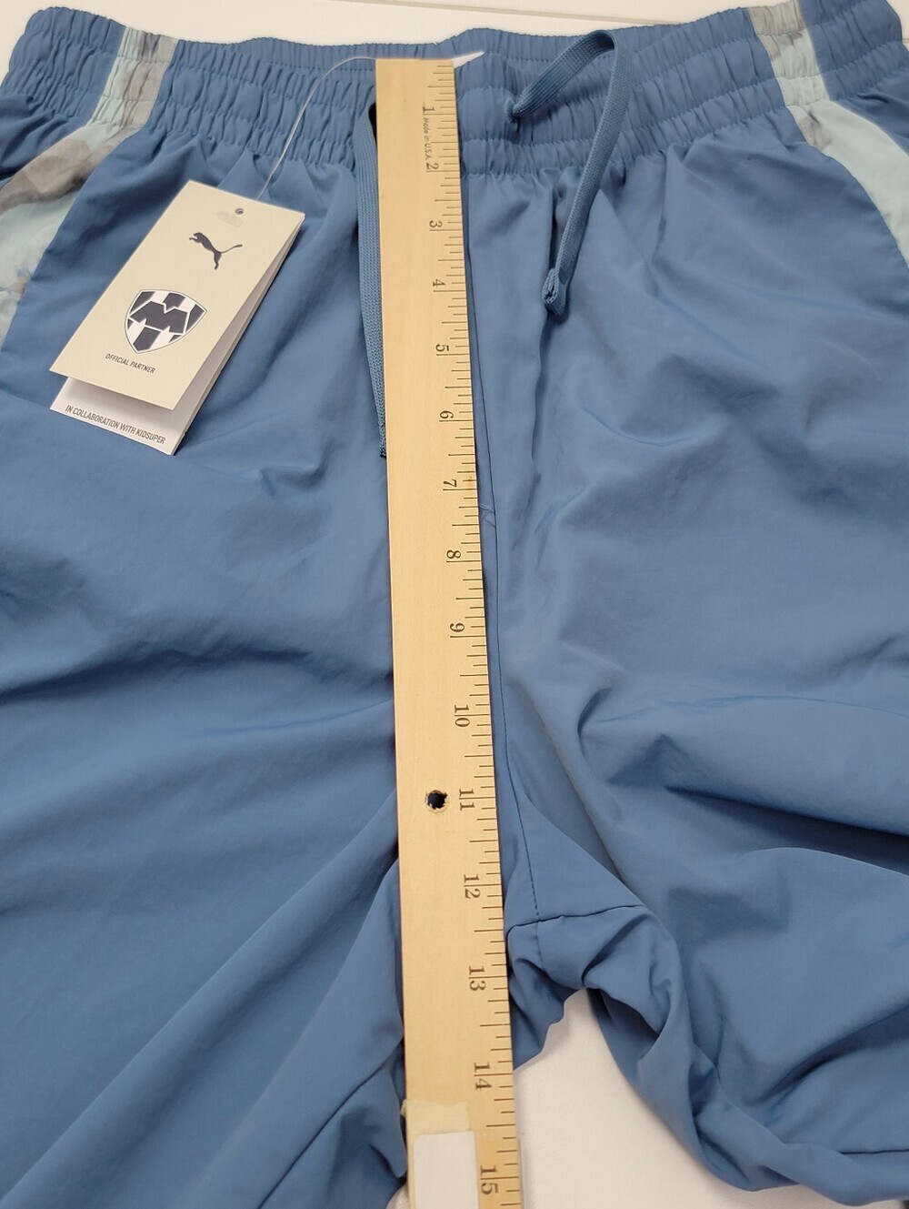PUMA KidSuper CF Monterrey Travel Pants Mens Size Small Blue Liga MX $150 New - Picture 12 of 15